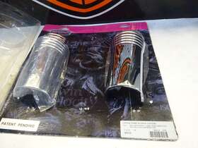 8635 Kuryakyn Harley Davidson Bagger Rpl Chrome 96-l Upper Slider/tube 2-piece Covers Only
