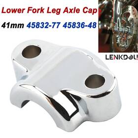 Mp06-002-0028c-le Lenkdou Aluminum Front Fork Axle Cap For Harley Models With 41mm Forks 45832-77 45836-48
