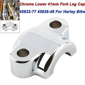 Mp06-002-0028cid Lenkdou Front Right Fork Slider Axle Cap With 41mm Forks For Harley Softail Touring Dyna