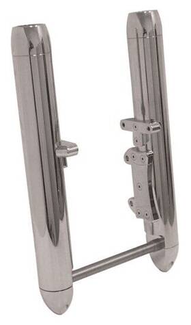 36749 Mid Usa Chrome Plated Torpedo Style Dual Disc Fork Leg Set Fxst Fxwg Fxdwg