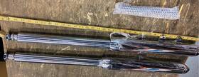 36750 Mid Usa Chrome Front Fork 41mm Forks Wide Glide Softail 1984-99 Custom Chopper Fxst Axle
