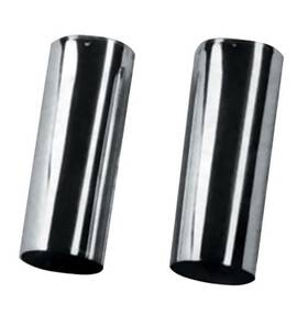 36801 Mid-usa 2 Inch Over Chrome Plated Front Fork Slider Cover Set Fits All Flt 1949/later