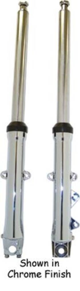 37018 Mid Usa Chrome Front Fork Tubes Legs -2 Inch For 1986-1999 Harley Flst Softail