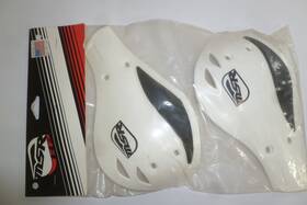 340540 Msr New White Plastic Hand Guard Deflector Set 5d S1