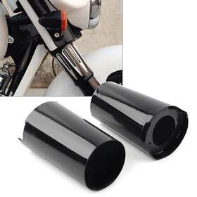 Newyoutube 420013720939 Black Fork Slider Covers For Harley Touring Electra Street Tri Glide 2014 -up 15