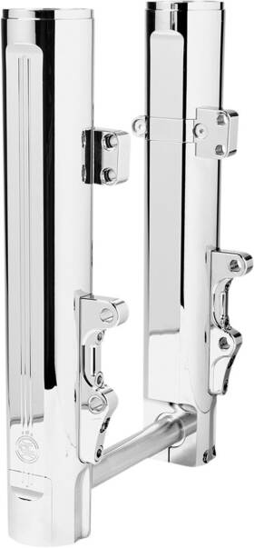0208-2177-ch Performance Machine Dyna Leg Assembly 49mm Chrome By
