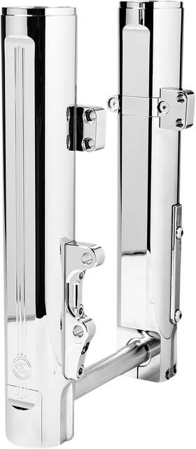 0208-2178-ch Performance Machine Pm Fork Leg - 49 Mm Chrome Lower Single Disc