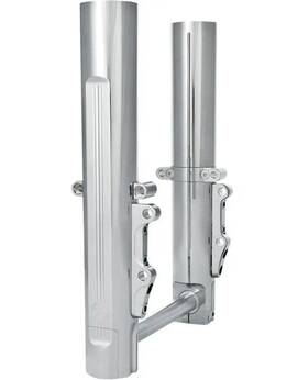 Pm0208-2096-ch Performance Machine Dual Disc Lower Leg Sliders Harley 14-20 Flh 0208-2096-ch