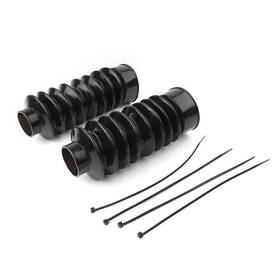 Premium Us 420019315528 41mm Rubber Fork Boots Gators Covers For Harley Softail Fxst Dyna Fxdwg Fxwg