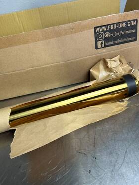 105135g Pro-one Performance Gold Fork Tubes 49mm 24 7/8 Inch Harley Davidson Touring 2014