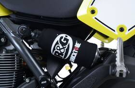 Shock23bk R&g Racing M-001 Black Shocktube Shock Protector For 2014-2015 Bmw R1200rt