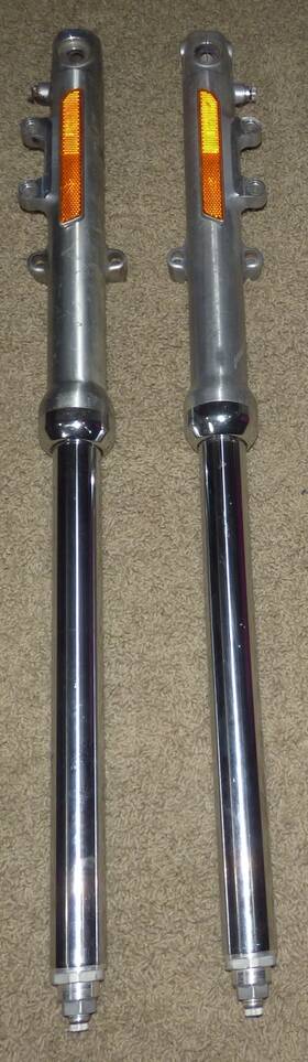 Showa G595-l Pair Of G595 Left And Right Front Fork Assembly Harley Davidson