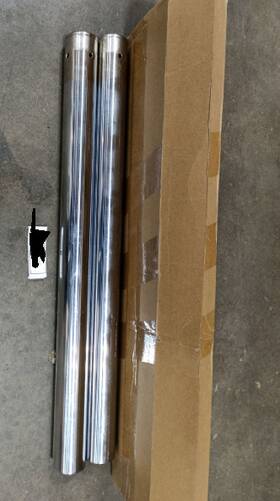 Ift-0007-sky-1106 Skywave For Harley 49mm 25 Inch Chrome Fork Tubes 46504-07 V-rod Vrscaw Vrscd 2007-2010 Used