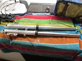 51103-49270 Suzuki 1980 Gs850 Left And Right Front Forks Shock Suspension - Polished