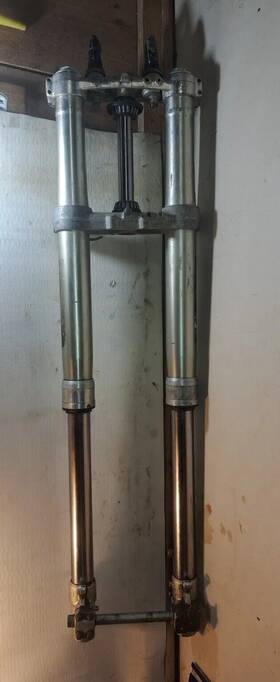 51104-28c50 Suzuki 89-92 Rmx250 Rm250 Front Forks Shocks Legs Suspension Damper With Axle