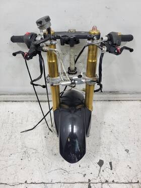 51110-02fc0 Suzuki 1998-2003 Tl1000r Front End Suspension Fork Set Triple Tree With Calipers