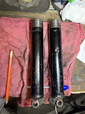 51140-07011 Suzuki 51130-07011 1967 B100p Lower Fork Tubes Painted