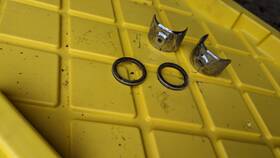 51557-30011 Suzuki Ts250 Savage Ts400 Apache Fork Steering Stem Trim Ring Right Left Covers