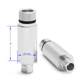 Hd-fte-41-300-sil-hy-0516 Tarazon For Harley 41mm Fork Tube 3 Inch Pair Extensions Tour Glide Fltc Fltcu Fltcui 84-96