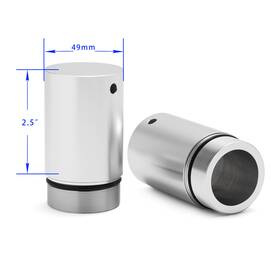 Hd-fte-49-205-sil-sk-0210 Tarazon 49mm Fork Tubes 2.5 Inch Extensions For Harley 06-17 V-rod Dyna Street Glide Touring