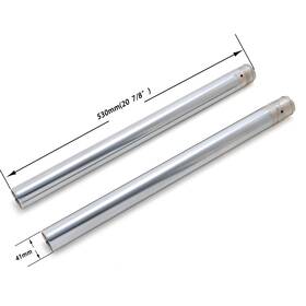 Ift-0001-sil-yp-1130 Tarazon Chrome 20-7/8 Inch 41mm Fork Tubes For Harley Touring Road King Electra Glide 86-13