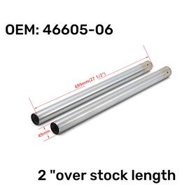 Ift-0003-2-fb-0514 Tarazon Pair 27 1/2 Inch 49mm Fork Tube For Harley Dyna Street Bob Fxdb 06-17 Low Rider Fxdl