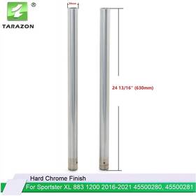 Ift-0004-sil-ca-1121 Tarazon 39mm Chrome Fork Tubes For Harley Sportster Iron 883 Custom 1200 Xl883n Xl1200c