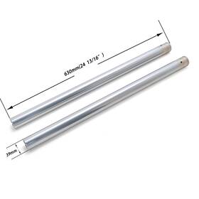 Ift-0004-sil-efb-0520 Tarazon 24-13/16ftft 39mm Chrome Fork Tubes For Harley Sportster Xl 883 1200 Custom 16-21