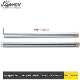 Ift-0004-sil-sky-0810 Tarazon Chrome 39mm Front Fork Tubes For Harley Sportster Iron 883 Xl883l Xl883n Xl1200c