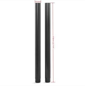 Ift-0008-bla-8261 Tarazon Pair 41mm 22 7/8 Inch Fork Tube For Harley Softail Deluxe Flstn 05-17 Slim Fjs 12-17