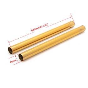 Tarazon Ift-0010-gol-hy-0119 Chrome Gold 49mm Inner Fork Tubes For Harley Softail Low Rider Fxlrs 2018-2024