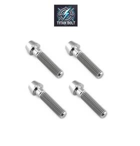 Kaw-m8x35 Titan Bolt Tech 4 Titanium Front Axel Pinch For Kawasaki Zx16r Zx6 R Abs 2005- 2023 M8x35