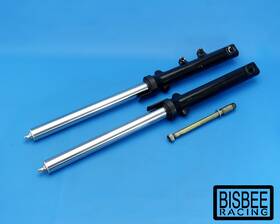 T2049011 Triumph Oem 04-08 Thruxton Carb Front Forks Tube Slider Stansion Legs Axle