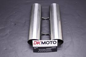 T2700380 Triumph 02 Thunderbird Oem Front Fork Upper Cover Top Guard Shield Cowl R1.bx26