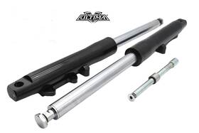 117-253 Ultima 41mm Black Billet 6 Inch Forks Harley Softail Fxst Fxstc Dyna Wide Glide