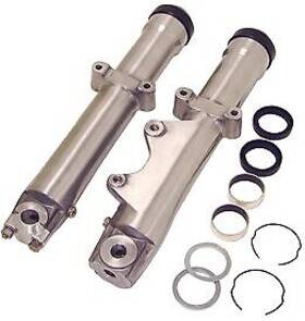 36726 V-factor Chrome Lower 41mm Fork Tube Legs For Harley Fxst Softail 84-99