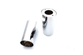 24-9048 V-twin Fork Slider Cover Chrome Fits Harley Flt 1980-2013 Fl 1949-1984 Flst 1986-2017