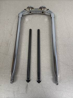 49-0409 V-twin Mfg. Springer Fork Front Leg For Harley Fl / El Ul 1936-1948 Chrome
