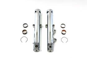 24-0373 V-twin Manufacturing 39mm Fork Sliders Chrome Single Disc