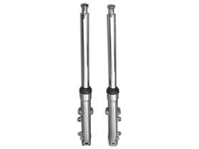 24-0763 V-twin Manufacturing 41mm Fork Slider Assembly With Polished Sliders For Fxwg 1980-1983 Harley