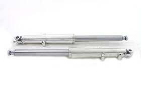 24-0845 V-twin Manufacturing 41mm Fork Slider Assembly With Polished Sliders For Fl 1969-1971 Harley Davidson