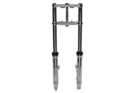 24-1532 V-twin Manufacturing 41mm Fork Assembly With Chrome Sliders For Single Disc Fxst 1984-1999 Harley