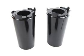 45800134 V-twin Manufacturing 24-1673 Upper Fork Slider Cover Set Gloss Black For Harley 2018-xx Fatboy Flfb #45800134