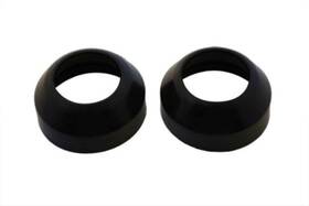 28-0909 V-twin Manufacturing 41mm Rubber Fork Boots Black Fits Harley Davidson Fxdwg 1993-2005 Fxst 1991-up