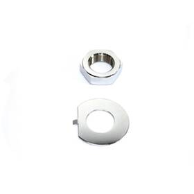37-8138 V-twin Manufacturing Chrome Fork Stem Nut And Lock Washer Kit -