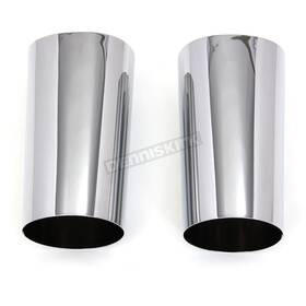 77485bx V-twin Manufacturing Chrome Fork Slider Cover Set -