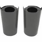 Xf-2-0411-0118 Drag Specialties Black Smooth Fork Slider Covers