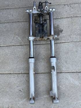1110003 Yamaha 2001 Ttr110 Front Forks Triple Clamp Complete