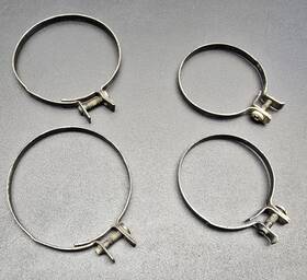 3rw-23192-00-00 Yamaha 1w4-23192-l0 1984 - 1985 Yz 125 Front Fork Boot Hose Clamps Yz125 84