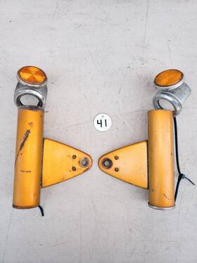 248-23121-01-71 Yamaha 1971 175 Ct1 Upper Front Fork Covers Candy Orange #248-23121-01-71